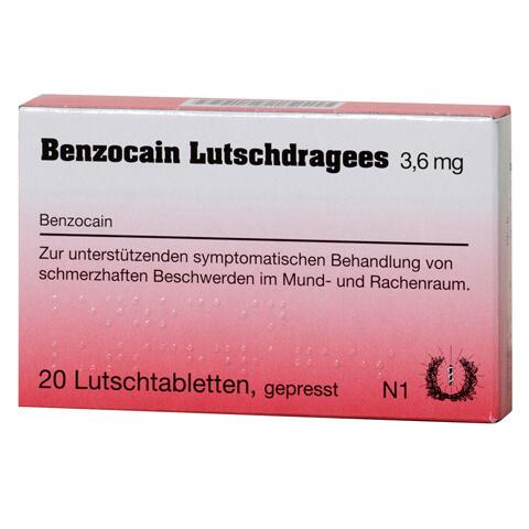 Benzocain Lutschdragees 3,6 mg