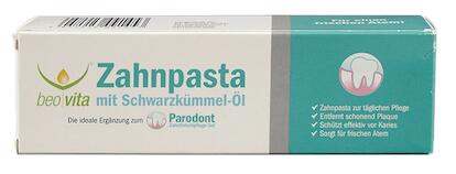 Beo Vita Zahnpasta mit Schwarzkümmel-Öl Beo Vita Zahnpasta mit Schwarzkümmel-Öl