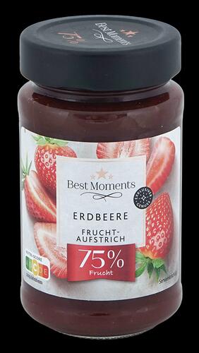 Best Moments Erdbeere Fruchtaufstrich, 75 % Frucht