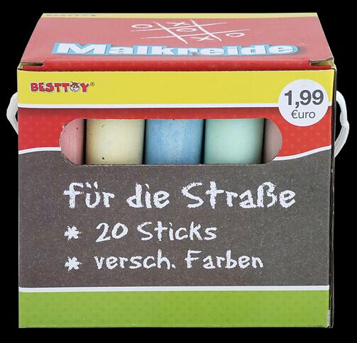 Besttoy Malkreide für die Straße, 20 Stück