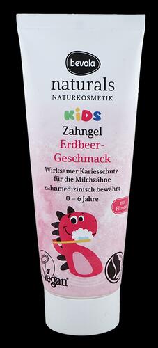 Bevola Naturals Kids Zahngel Erdbeer-Geschmack mit Fluorid, 0-6 Jahre