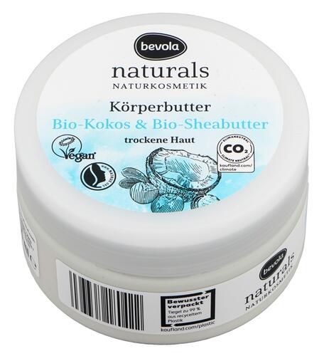 Bevola Naturals Körperbutter Bio-Kokos & Bio-Sheabutter