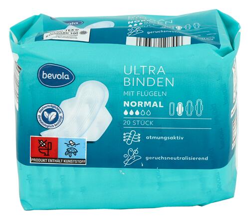 Bevola Ultra Binden, normal mit Flügeln