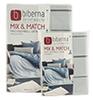 Biberna Mix & Match Mako-Baumwoll-Satin, grau