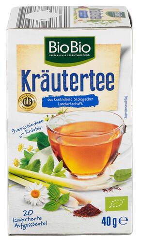 Bio Bio Kräutertee, 20 Beutel