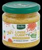 Bio Bio Linse-Curry Pflanzlicher Brotaufstrich Bio Bio Linse-Curry Pflanzlicher Brotaufstrich
