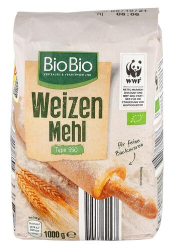 Bio Bio Weizenmehl Type 550