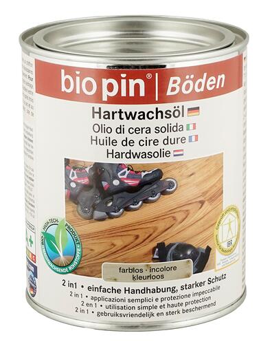 Bio Pin Böden Hartwachsöl 2 in 1, farblos