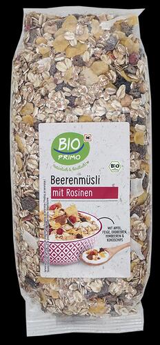 Bio Primo Beerenmüsli mit Rosinen