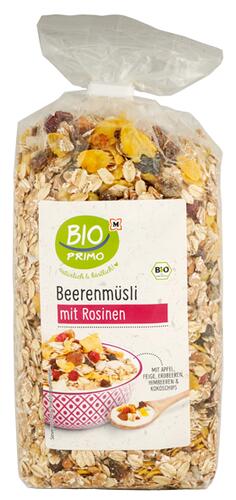 Bio Primo Beerenmüsli mit Rosinen