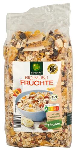 Bio Sonne Bio-Müsli Früchte