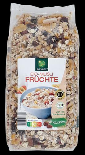 Bio Sonne Bio-Müsli Früchte