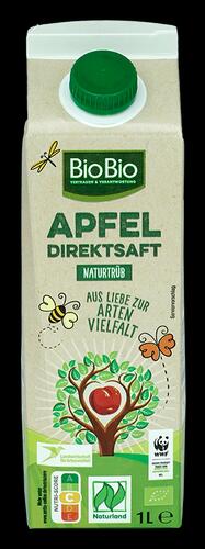 BioBio Apfel Direktsaft naturtrüb, Naturland BioBio Apfel Direktsaft naturtrüb, Naturland