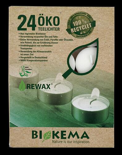 Biokema 24 Öko Teelichter