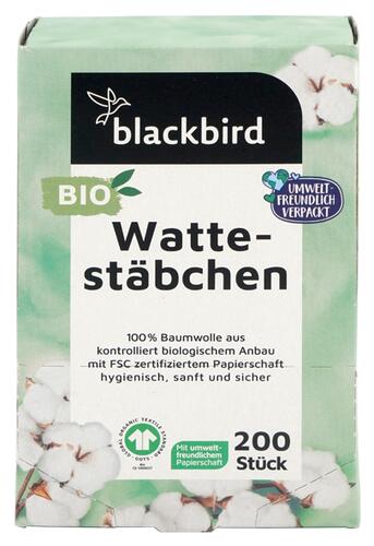 Blackbird Bio Wattestäbchen