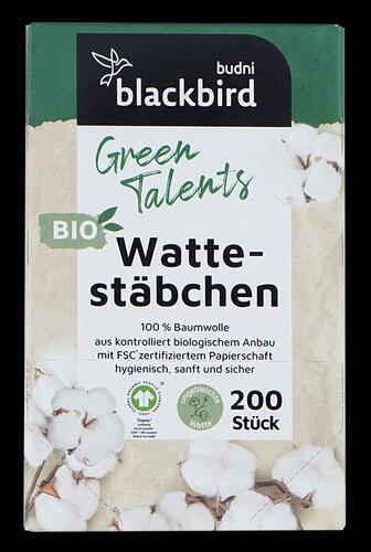 Blackbird Green Talents Bio Wattestäbchen