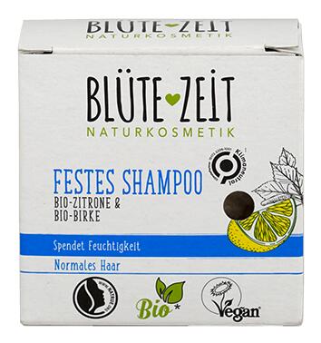 Blütezeit Festes Shampoo mit Bio-Zitrone und Bio-Birke