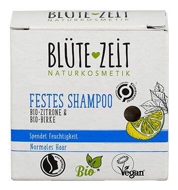 Blütezeit Festes Shampoo mit Bio-Zitrone und Bio-Birke Blütezeit Festes Shampoo mit Bio-Zitrone und Bio-Birke
