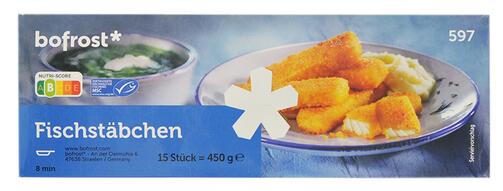 Bofrost Fischstäbchen, 597, 15 Stück