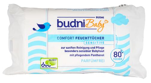 Budni Baby Comfort Feuchttücher Sensitive, 4er Pack