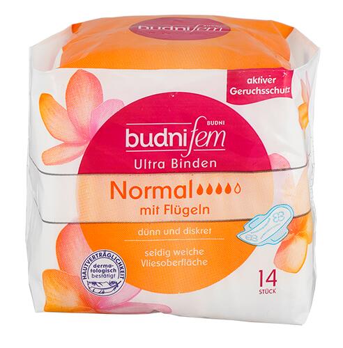 Budnifem Ultra Binden, normal mit Flügeln Budnifem Ultra Binden, normal mit Flügeln