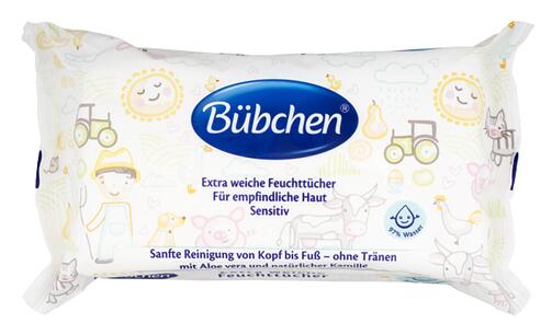 Bübchen Extra weiche Feuchttücher Sensitiv 97% Wasser, 4er P