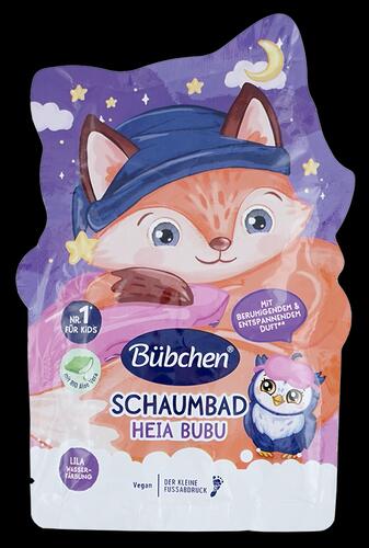 Bübchen Schaumbad Heia Bubu, lila Wasserfärbung