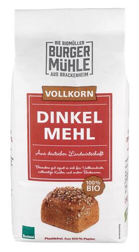 Burgermühle Dinkelmehl Vollkorn, Bioland