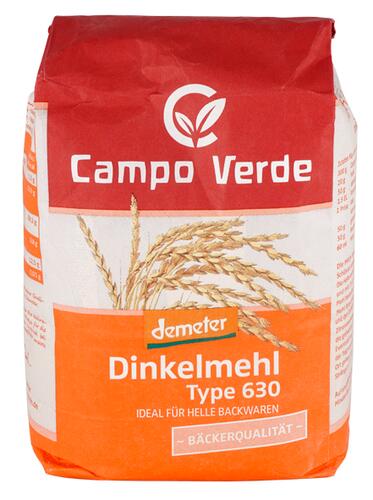 Campo Verde Dinkelmehl Type 630, Demeter Campo Verde Dinkelmehl Type 630, Demeter