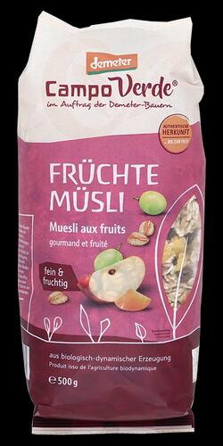 Campo Verde Früchte Müsli, Demeter