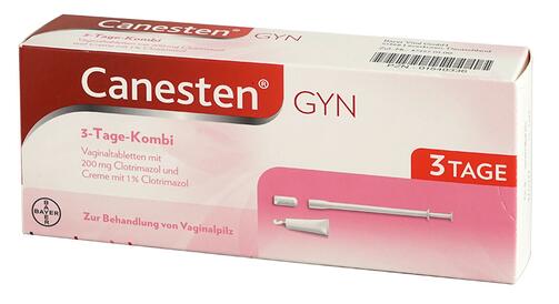 Canesten Gyn 3-Tage-Kombi, Vaginaltabletten und Creme