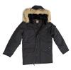 Carhartt Anchorage Parka mit Kunstfellkragen, black/black