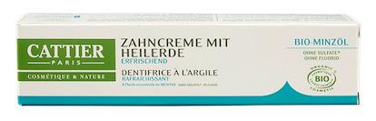 Cattier Zahncreme mit Heilerde Bio-Minzöl ohne Fluorid