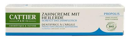 Cattier Zahncreme mit Heilerde Propolis ohne Fluorid