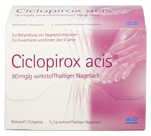 Ciclopirox Acis 80 mg/ml, Nagellack