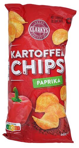 Clarkys Kartoffelchips Paprika