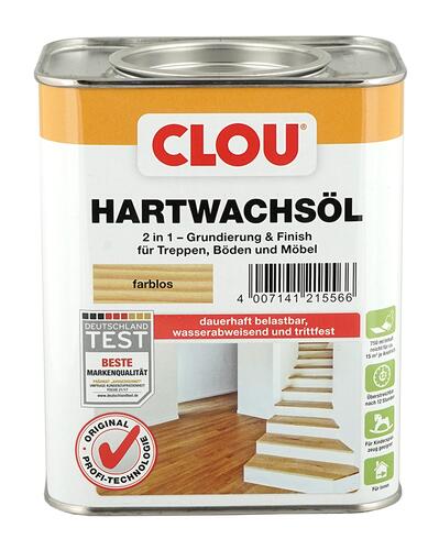 Clou Hartwachsöl 2 in 1, farblos