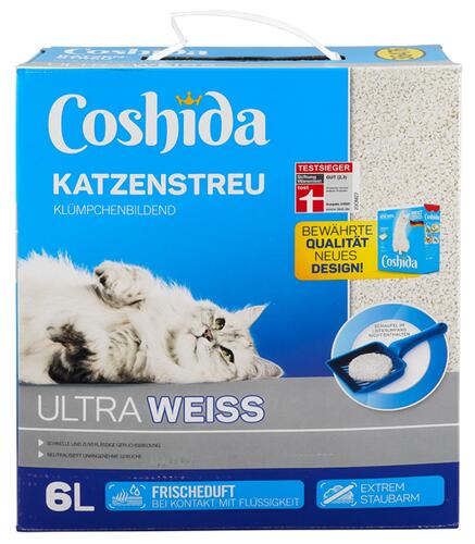 Coshida Katzenstreu Klümpchenbildend Ultra Weiss