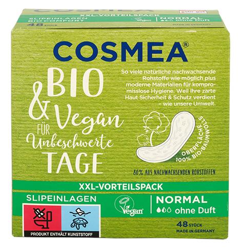 Cosmea Bio & Vegan Slipeinlagen, normal ohne Duft
