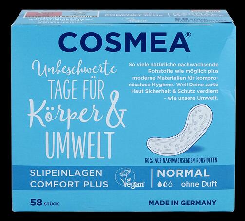 Cosmea Slipeinlagen Comfort Plus, Normal, ohne Duft, 58 Stück