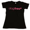 Dagibee Frauen T-Shirt, schwarz-neonpink