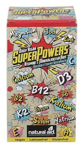 Daily Vegan SuperPowers Vitamine & Mineralien für Kids, Kautabletten