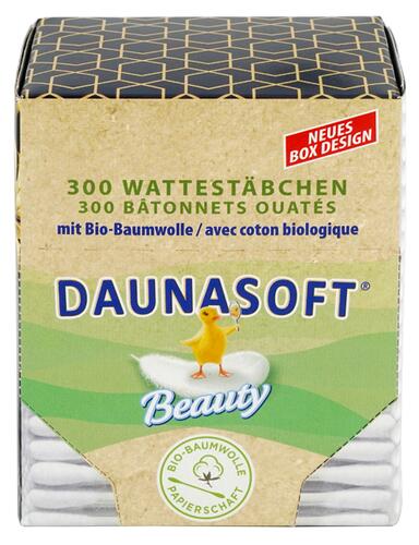 Daunasoft Beauty Wattestäbchen, Schwarz-Gold