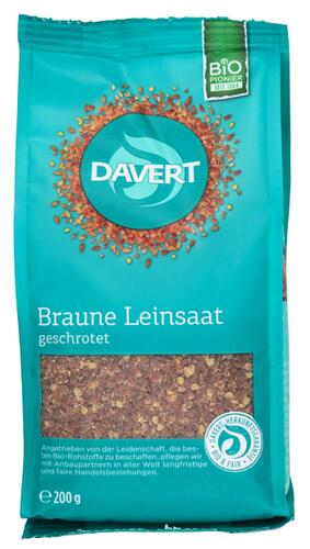 Davert Braune Leinsaat geschrotet