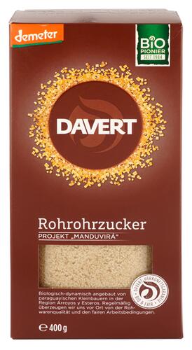 Davert Rohrohrzucker Projekt Manduvirá, Demeter