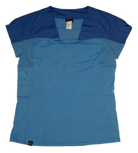 Decathlon Trek 500 Wool T-Shirt, blue