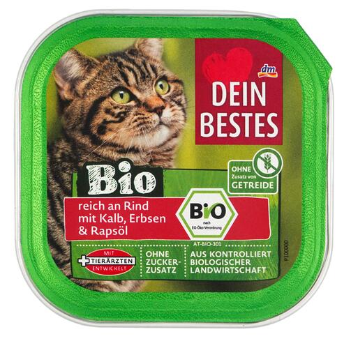 Dein Bestes Bio, reich an Rind mit Kalb, Erbsen & Rapsöl