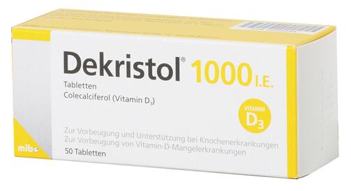 Dekristol 1000 I.E. Vitamin D3, Tabletten