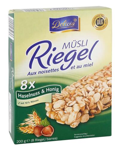 Delicia Müsli Riegel Haselnuss & Honig