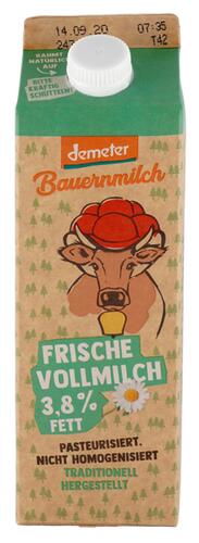 Demeter Bauernmilch Frische Vollmilch